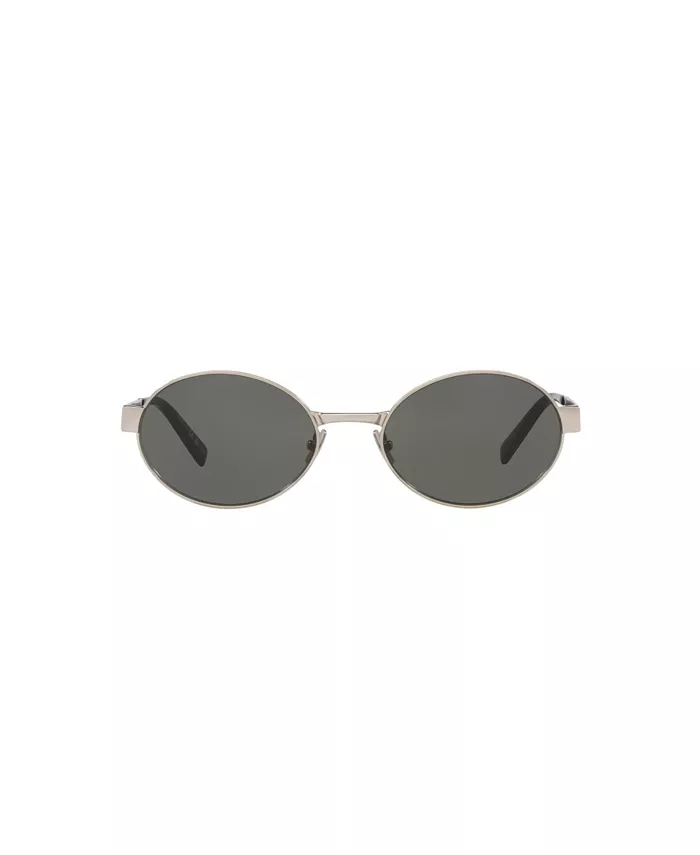 Женские овальные солнцезащитные очки, SL 692 YS000577 Saint Laurent, серебряный — фото 2