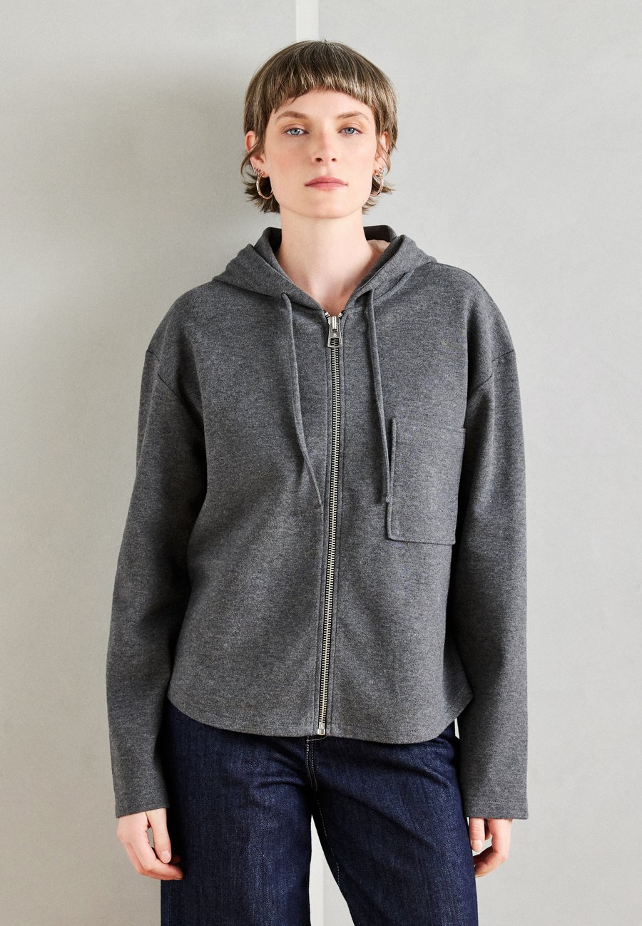 

Толстовка Marc O'Polo JACKET HOODED CHEST POCKET, Rocky Grey Melange/Grey