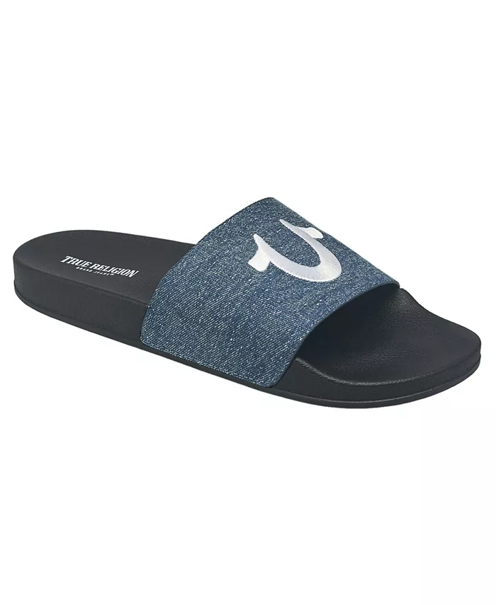 

Мужские слайды ASAP True Religion, синий