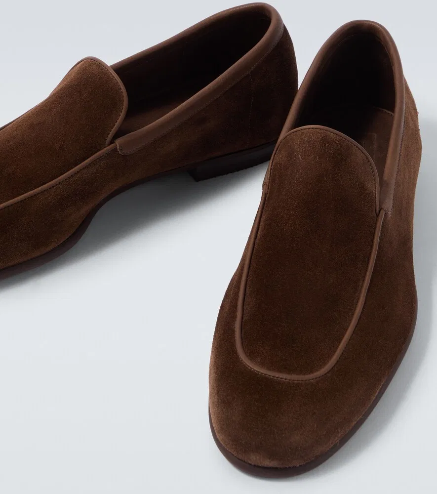Замшевые лоферы Тайн John Lobb, черный — фото 3