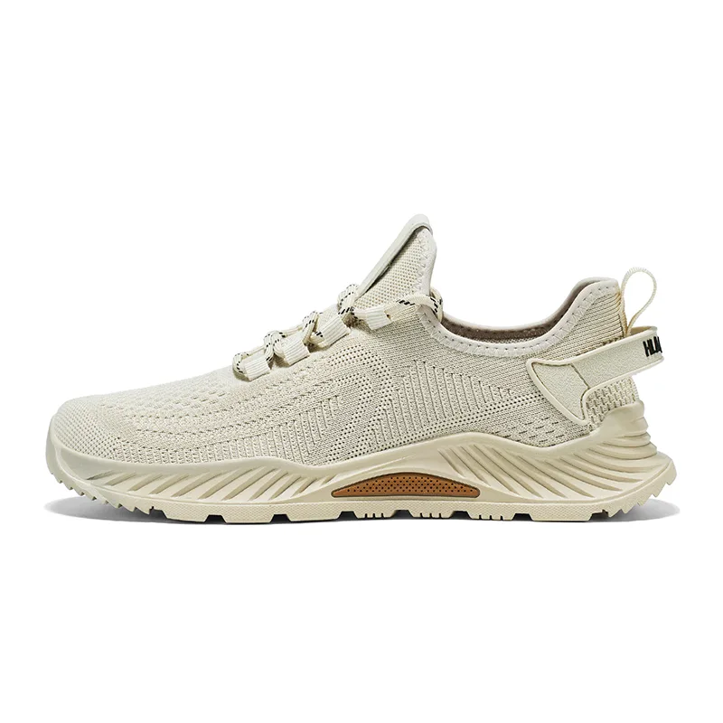 Мужские повседневные кроссовки low top из износостойкой ткани HLA, Sand