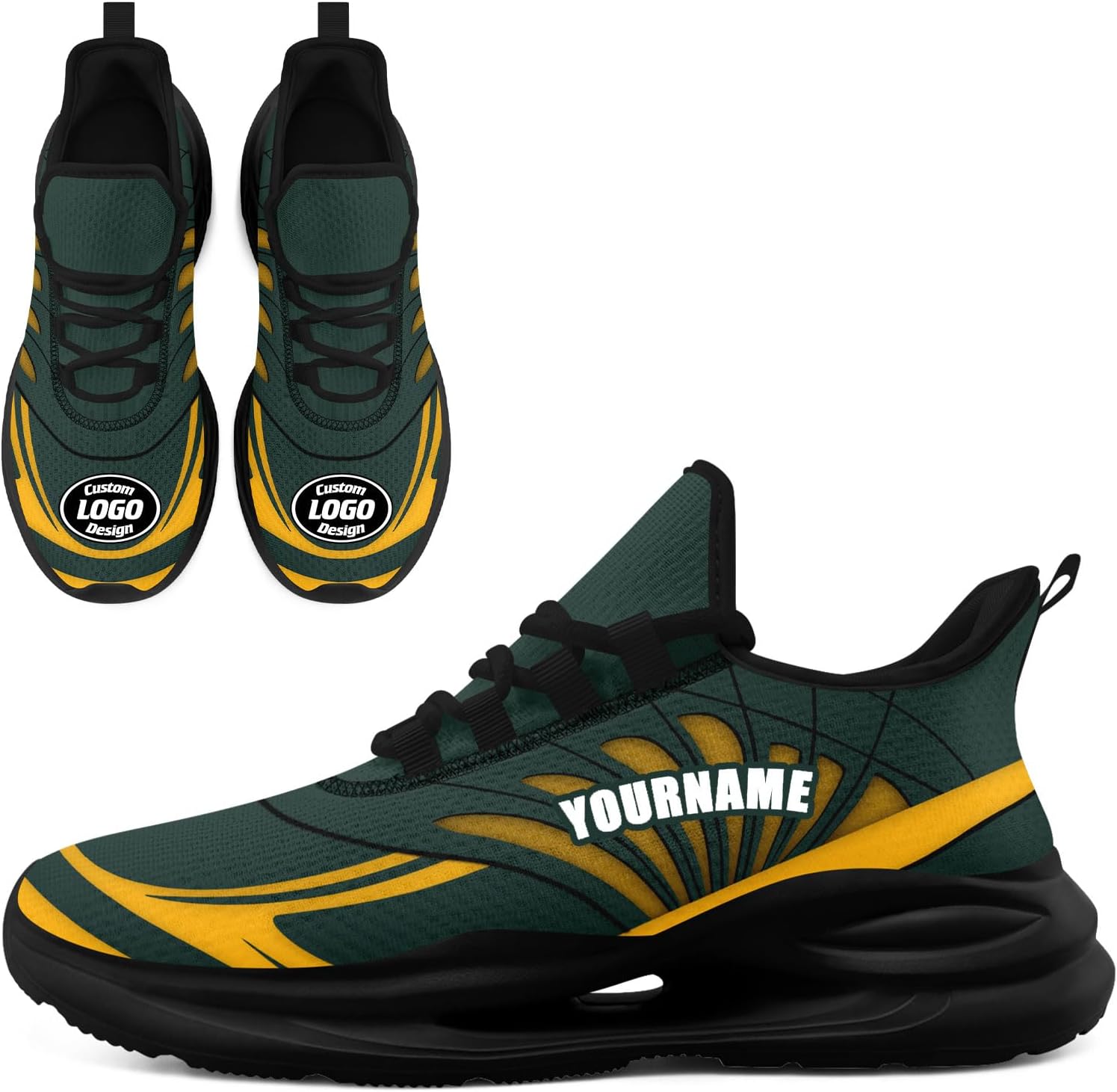 

Кастомные беговые кроссовки для бейсбольной команды AWSOLE для мужчин с персонализированным именем и логотипом, спортивные кроссовки для тренажерного зала, легкие тренировочные кроссовки, черный