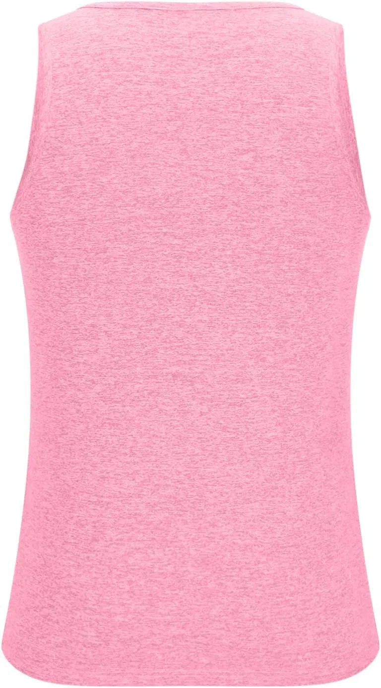 Мужская майка-борцовка для фитнеса, Pink — фото 4