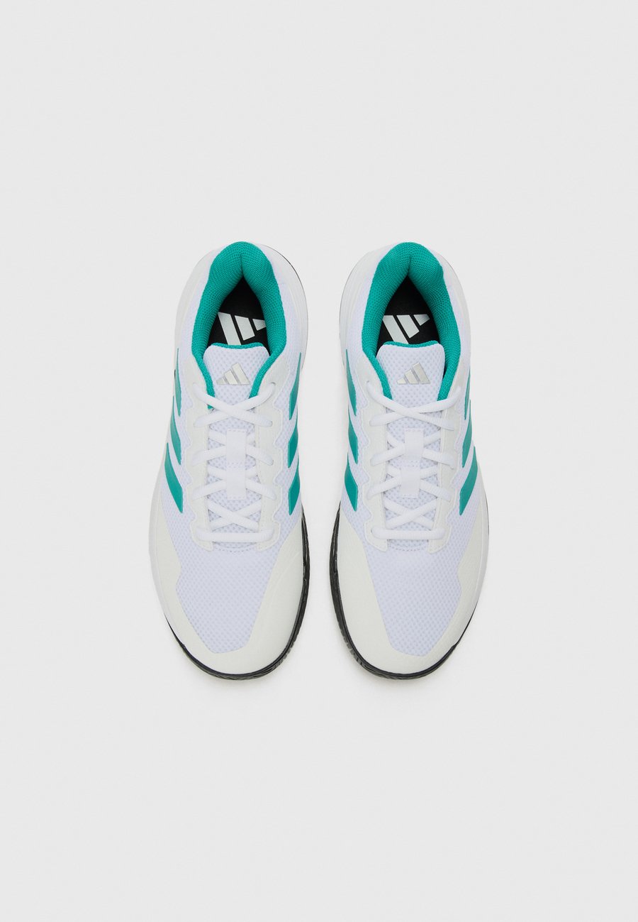 Кроссовки Adidas Performance GAMECOURT 2, White/Pure Teal/Core Black/White — фото 4