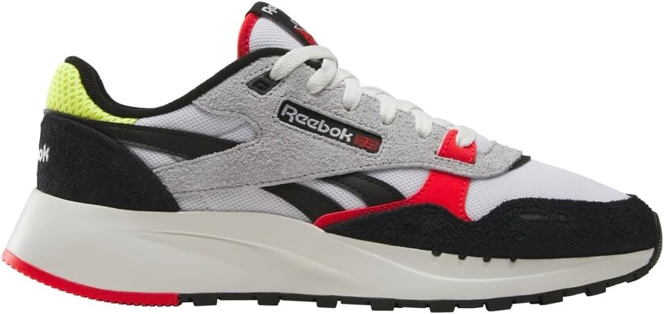 

Кроссовки Reebok Unisex-Adult Classic Leather 2400, белый/черный/красный