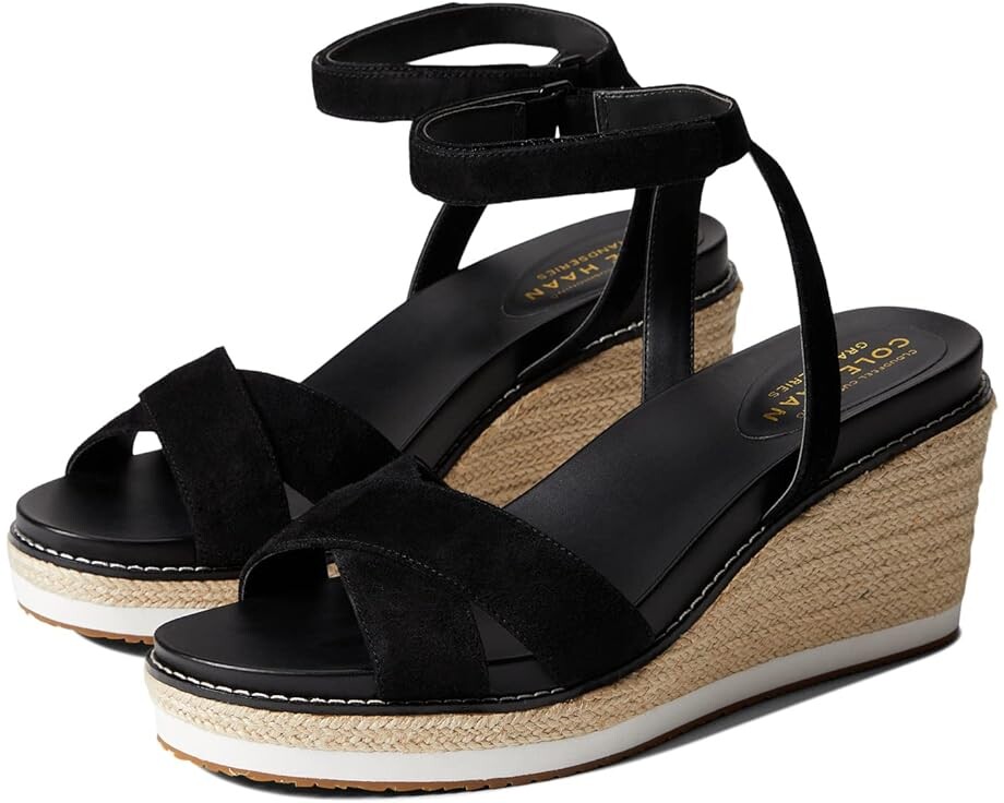 

Туфли Cole Haan Cloudfeel Espadrille Wedge Sandal 75 mm, черный