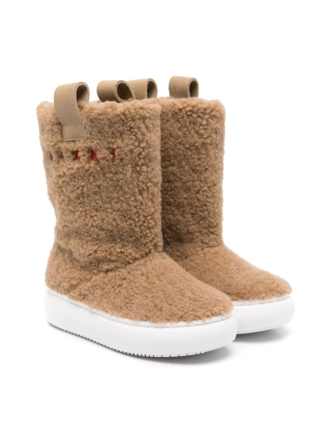 

Сапоги из искусственного меха Marni Kids, коричневый