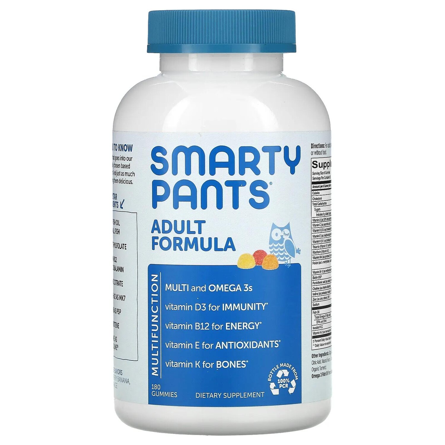 

SmartyPants Adult Complete 180 мармеладных жевательных конфет