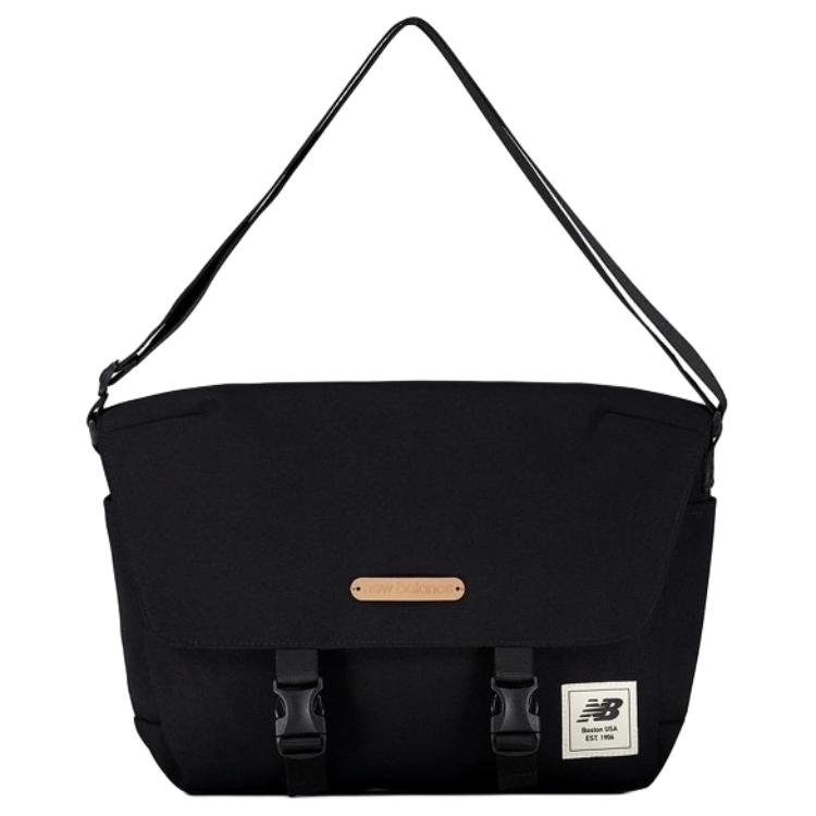 

New Balance Тканевая наплечная сумка через плечо обычная унисекс черная, Black
