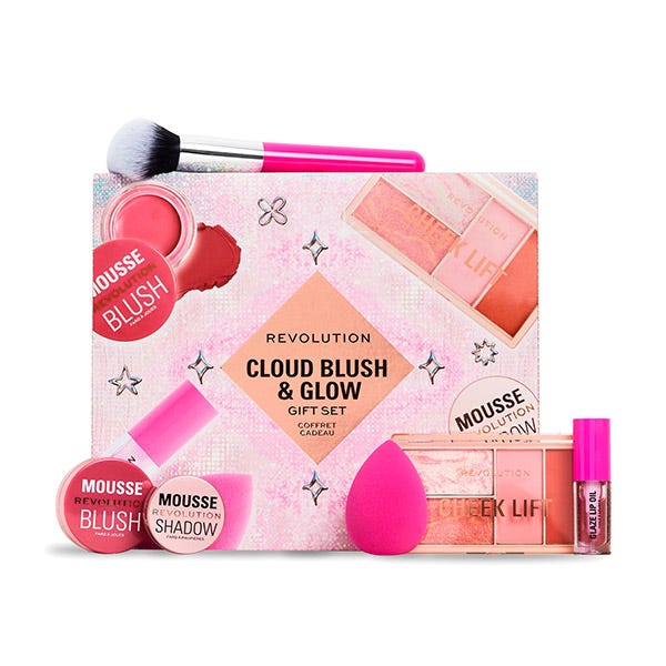 

Набор хайлайтеров и румян REVOLUTION Cloud Blush & Glow Gift Set