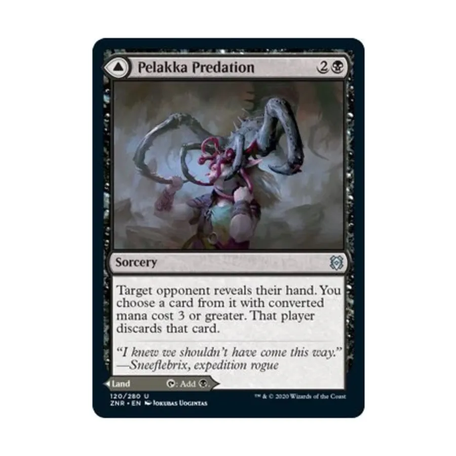 

CCG Хищничество Пелакка // Пещеры Пелакка (U), MTG - Zendikar Rising