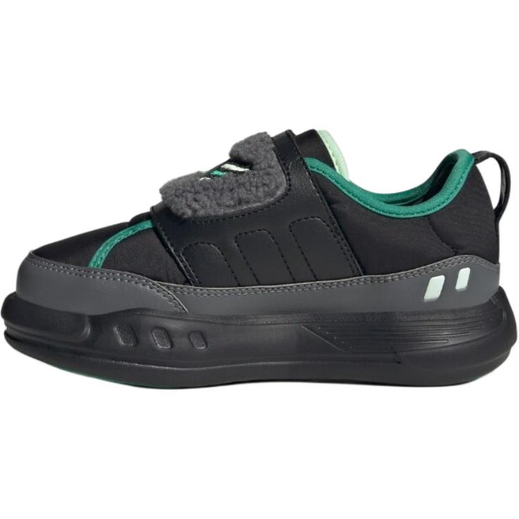 Adidas Повседневные ботинки Puffy Skipper Slip Resistant Rebound Thermal Low top черные детские — фото 3