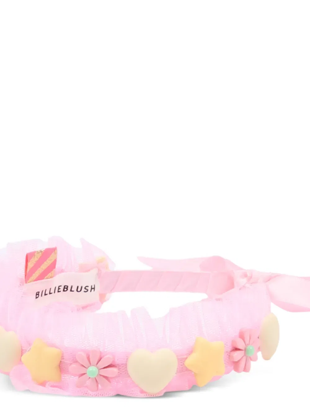 Повязка на голову с цветочной аппликацией Billieblush, розовый — фото 3