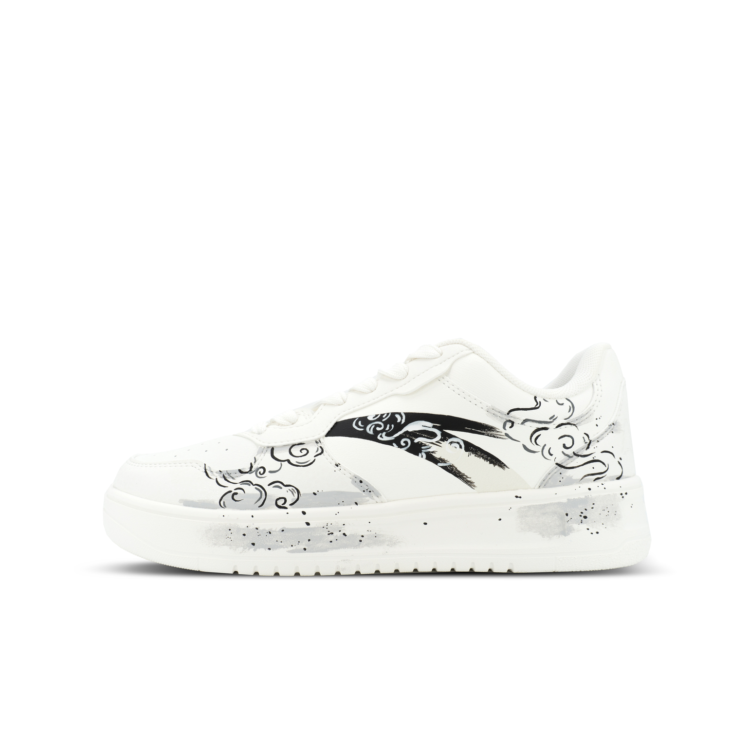 

Мужские низкие скейтерские кроссовки с расслабленным амортизирующим эффектом для увеличения роста ANTA, белый