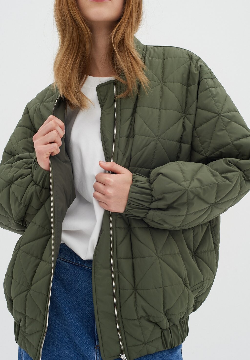 

Куртка-бомбер TEIGANIW InWear, зеленый