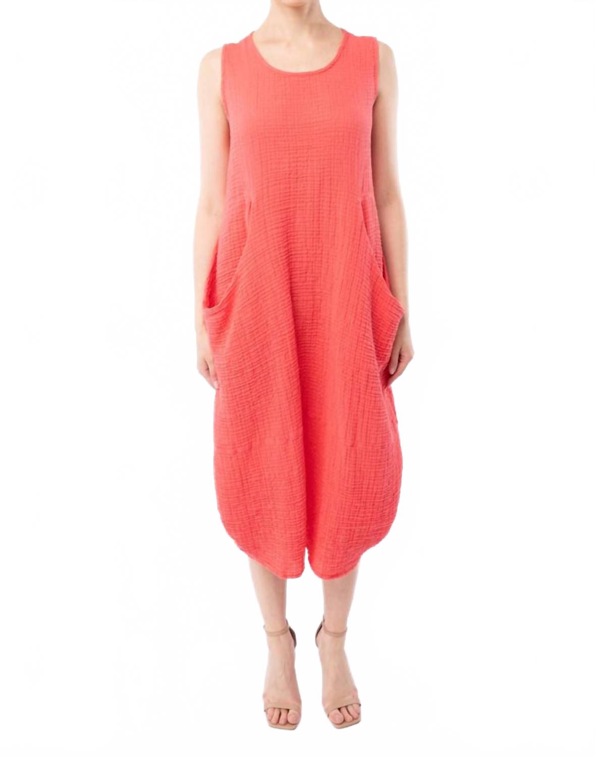 

Хит безрукавка миди-платье в цвете папайя KOZAN, Papaya