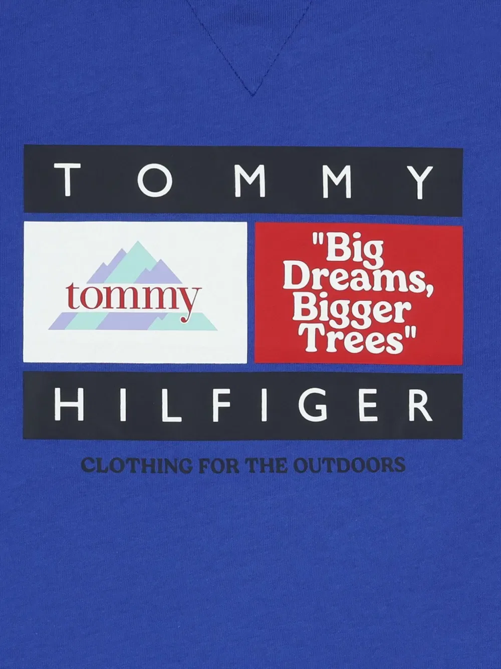 Футболка с принтом Tommy Hilfiger Junior, синий — фото 4