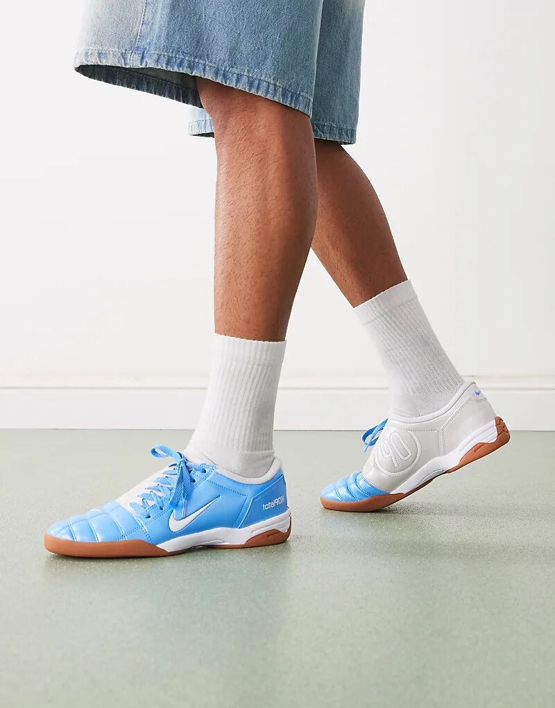 

Кроссовки унисекс Nike T90 синего цвета
