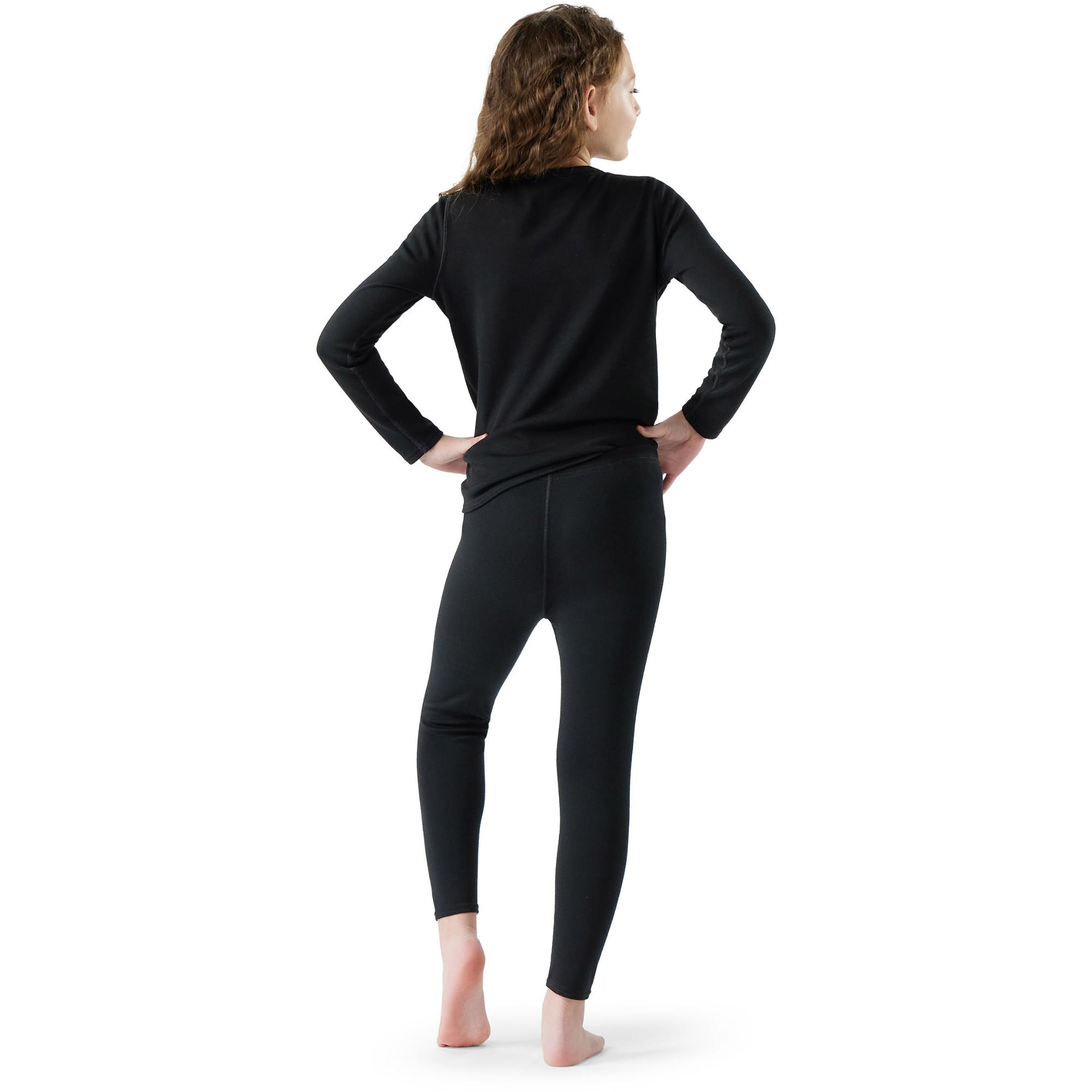 Классические детские термоштаны из мериносовой шерсти. Smartwool, Black — фото 2