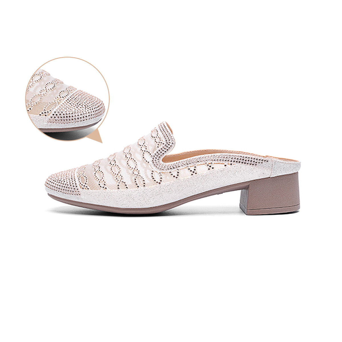 

Мюли женские с закрытым носком женские Guci Tianlun, цвет Elegant Black