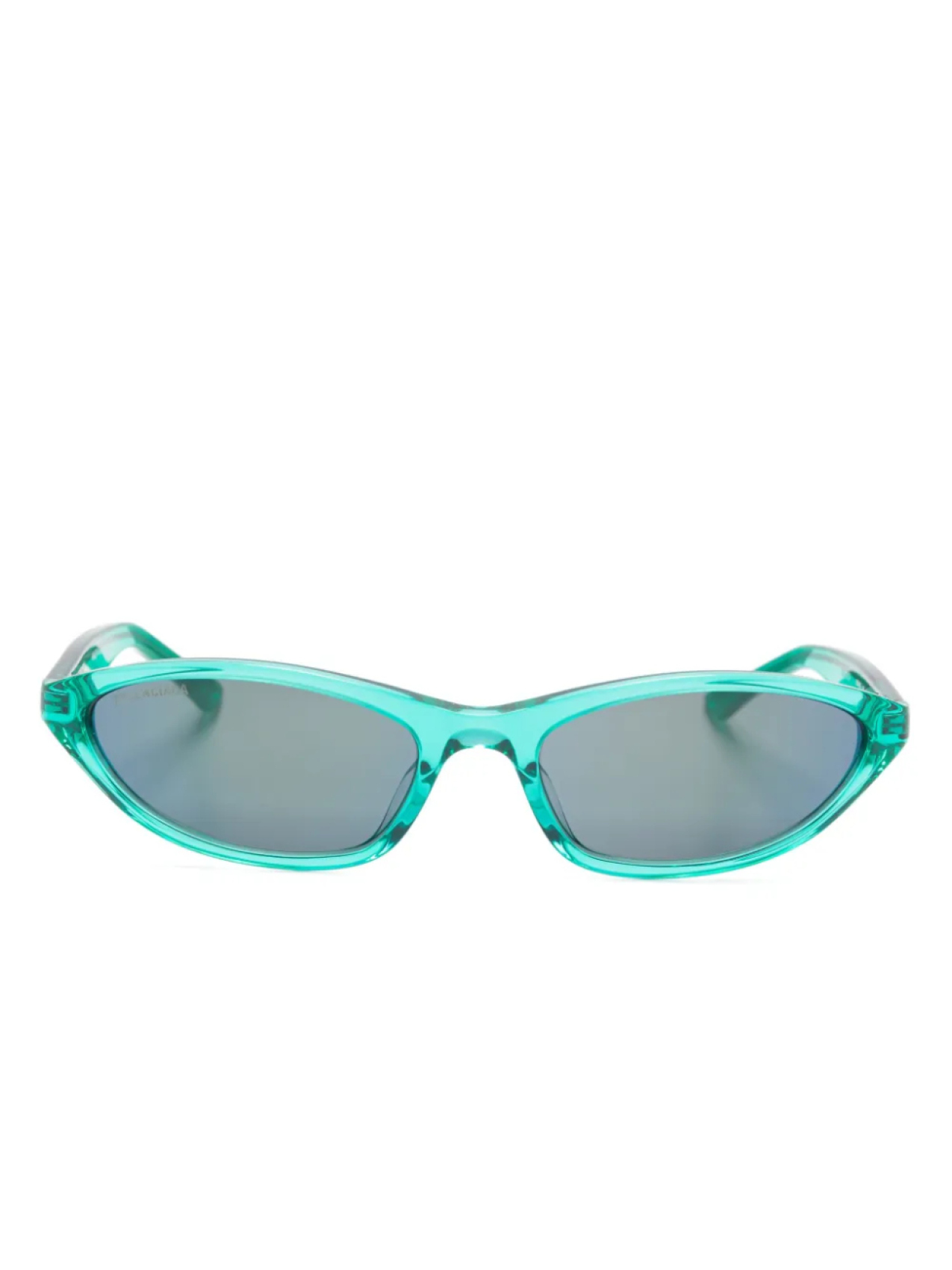 

Солнцезащитные очки с оправой-обхватом Balenciaga Eyewear, зеленый