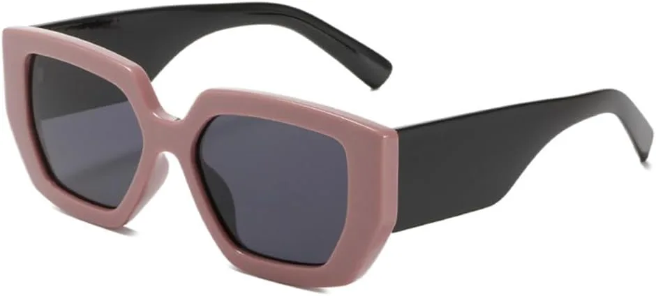 

Винтажные квадратные солнцезащитные очки для женщин и мужчин, с широкими дужками и крупной оправой, модные солнцезащитные очки, летние ретро-тренды MTZJH, C8