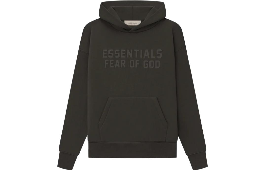 Детский свитшот Fear Of God Essentials, светло-черный — фото 3