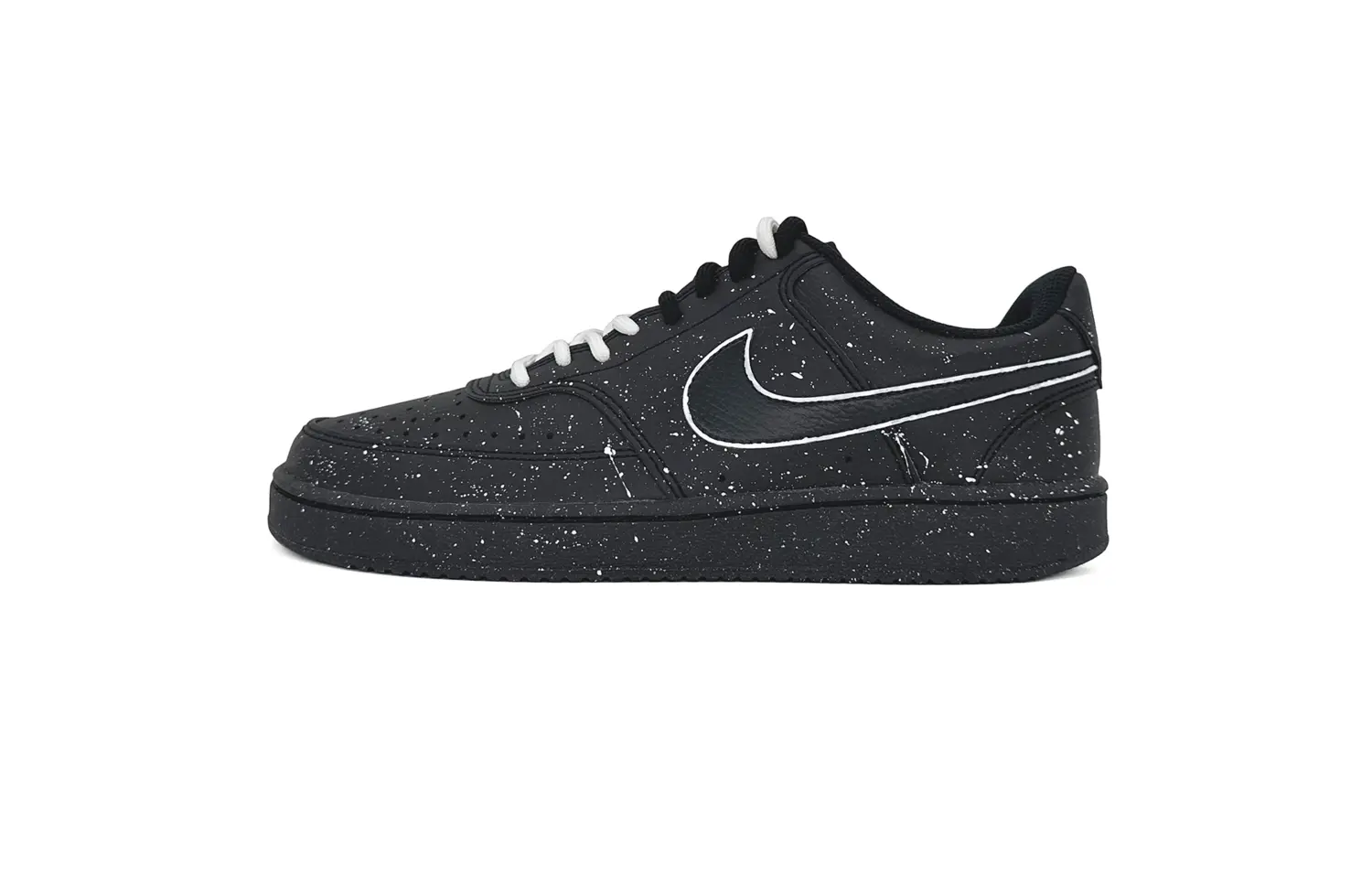 

Nike Court Vision 1 Abrasion Resistant Low top Skateboard Shoes Unisex Black White