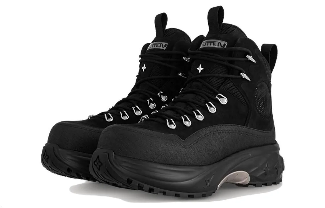 LOUIS VUITTON Ботинки Discovery Mesh мужские черные — фото 4