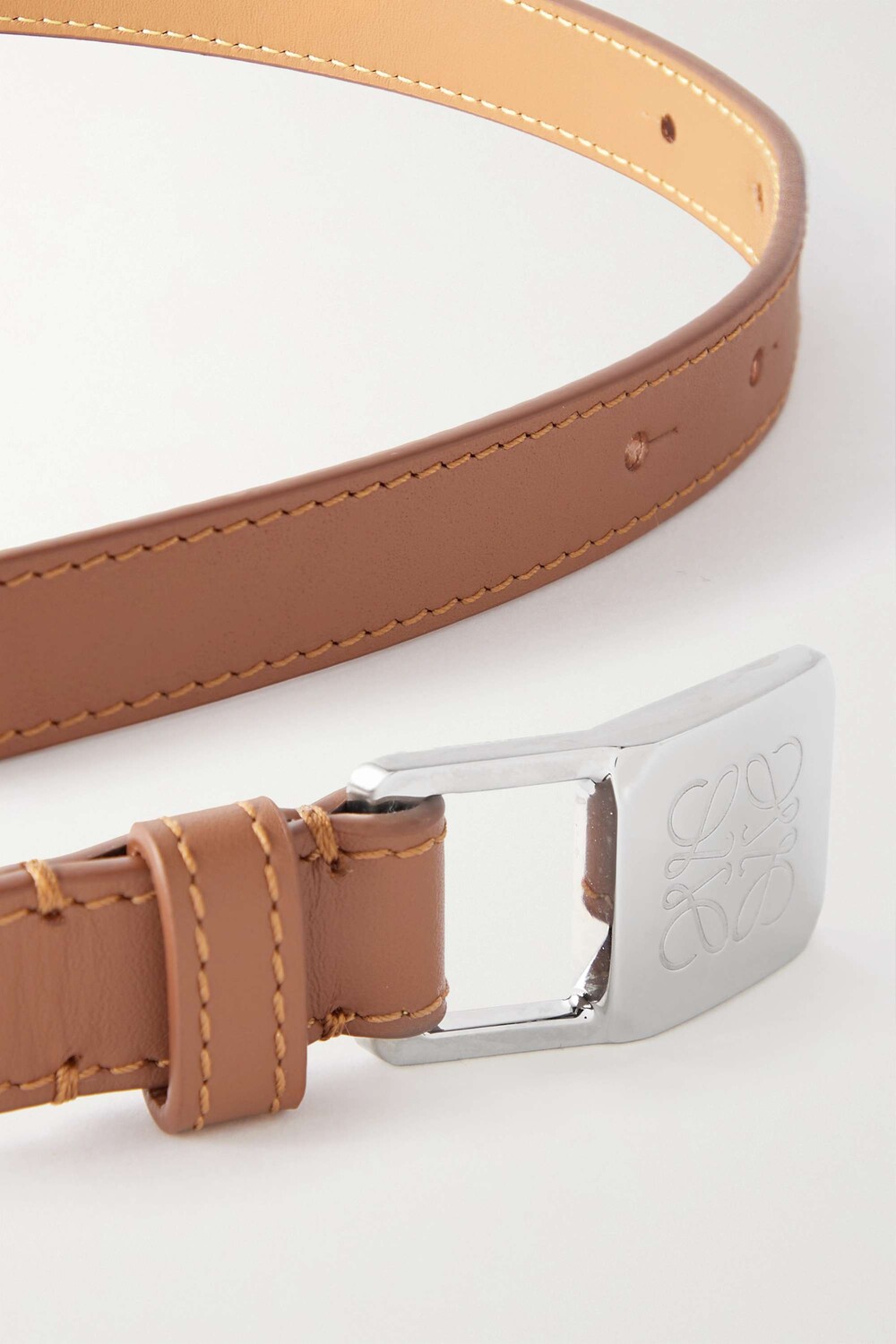 

LOEWE ремень из кожи амазонки, бежевый