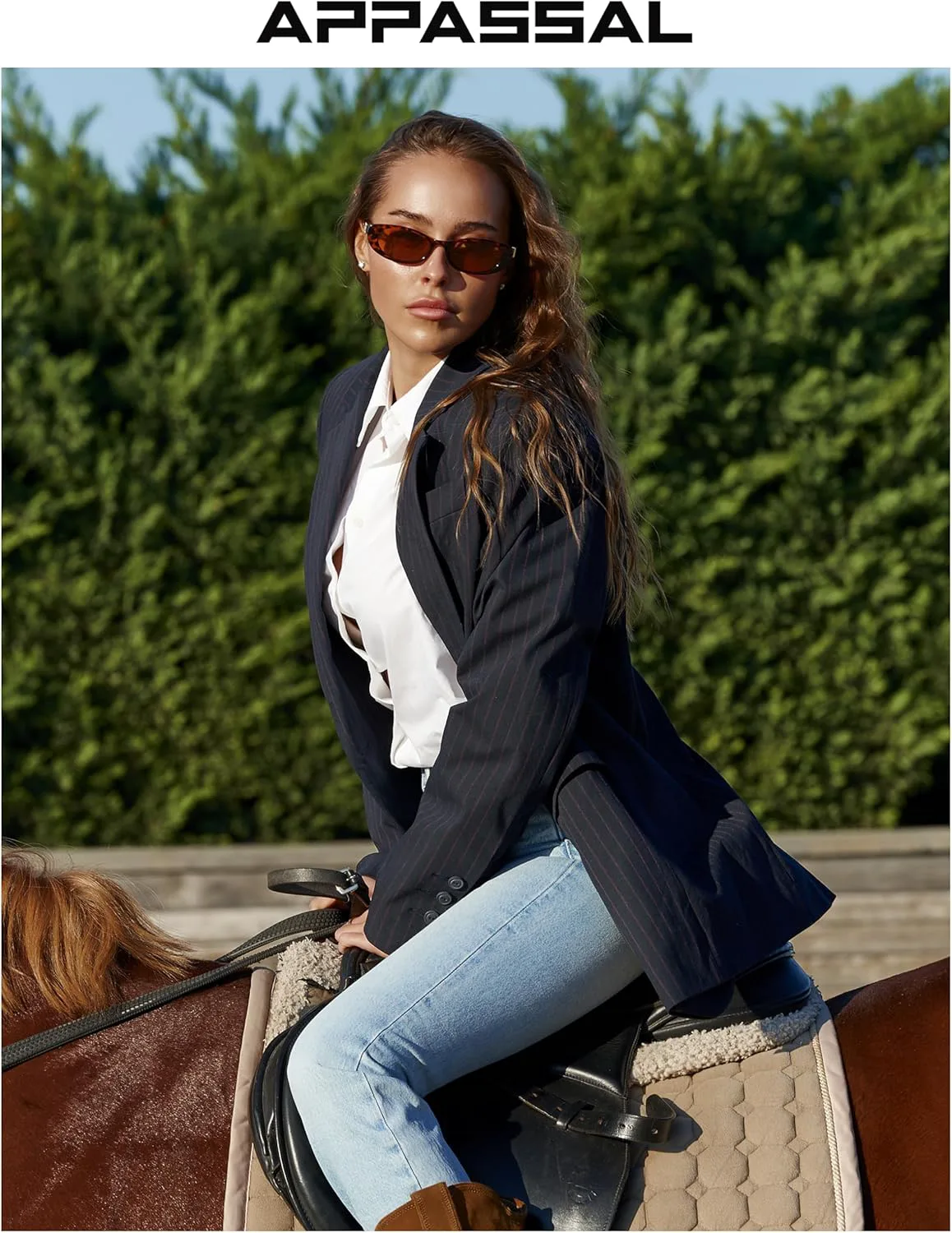 

Ретро-солнцезащитные очки овальной формы для женщин с небольшим лицом, винтажные очки «кошачий глаз» с золотыми акцентами AP3754 Appassal, Tortoise/Brown