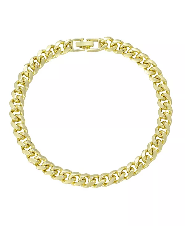 

Браслет на лодыжку с массивной цепочкой, позолоченный 14 карат Adornia, gold