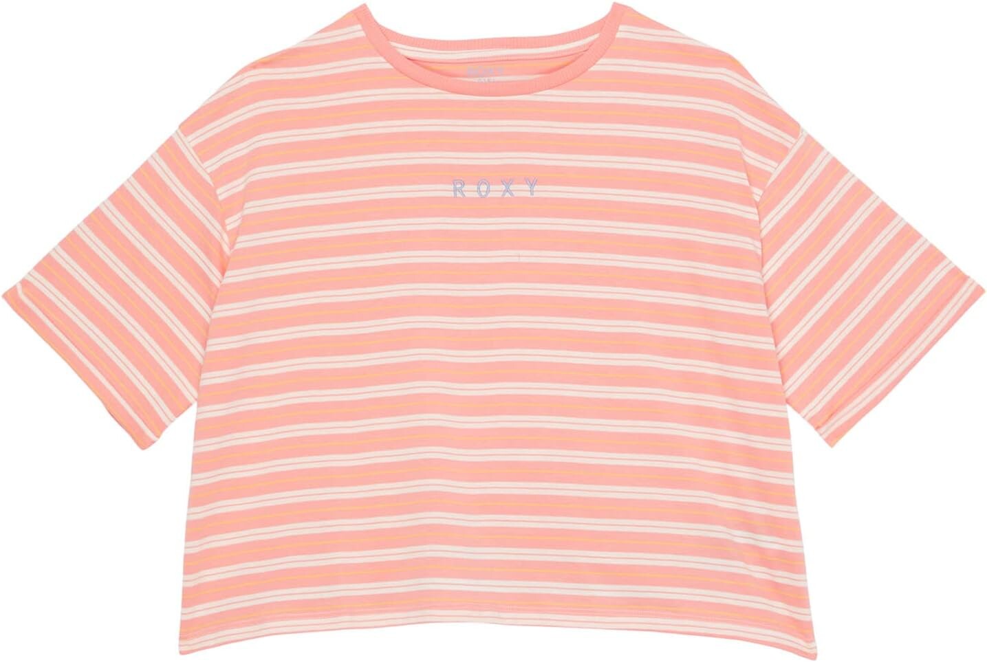 

Футболка Roxy Happiness Begins T-Shirt, цвет Salmon Rose/Beachin Stripes