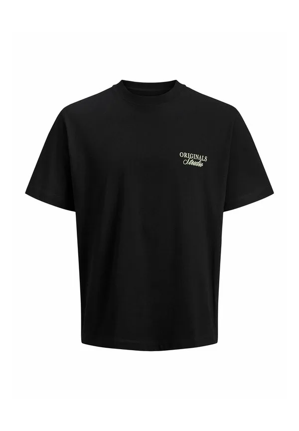 Футболка с принтом jornorrebro typo tee crew neck print tshirt Jack & Jones Junior, Black — фото 4