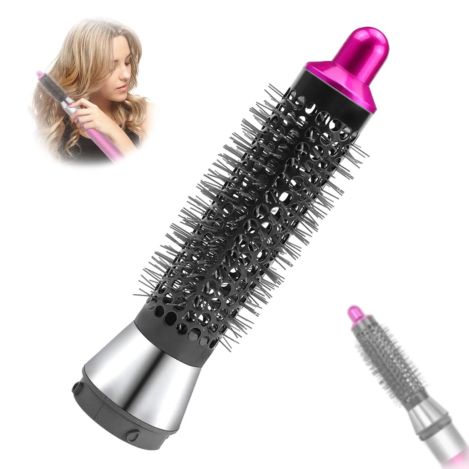 Круглая насадка-щетка для Dyson Airwrap HS01/HS05, 20 мм Kxvxxv, Rose Red