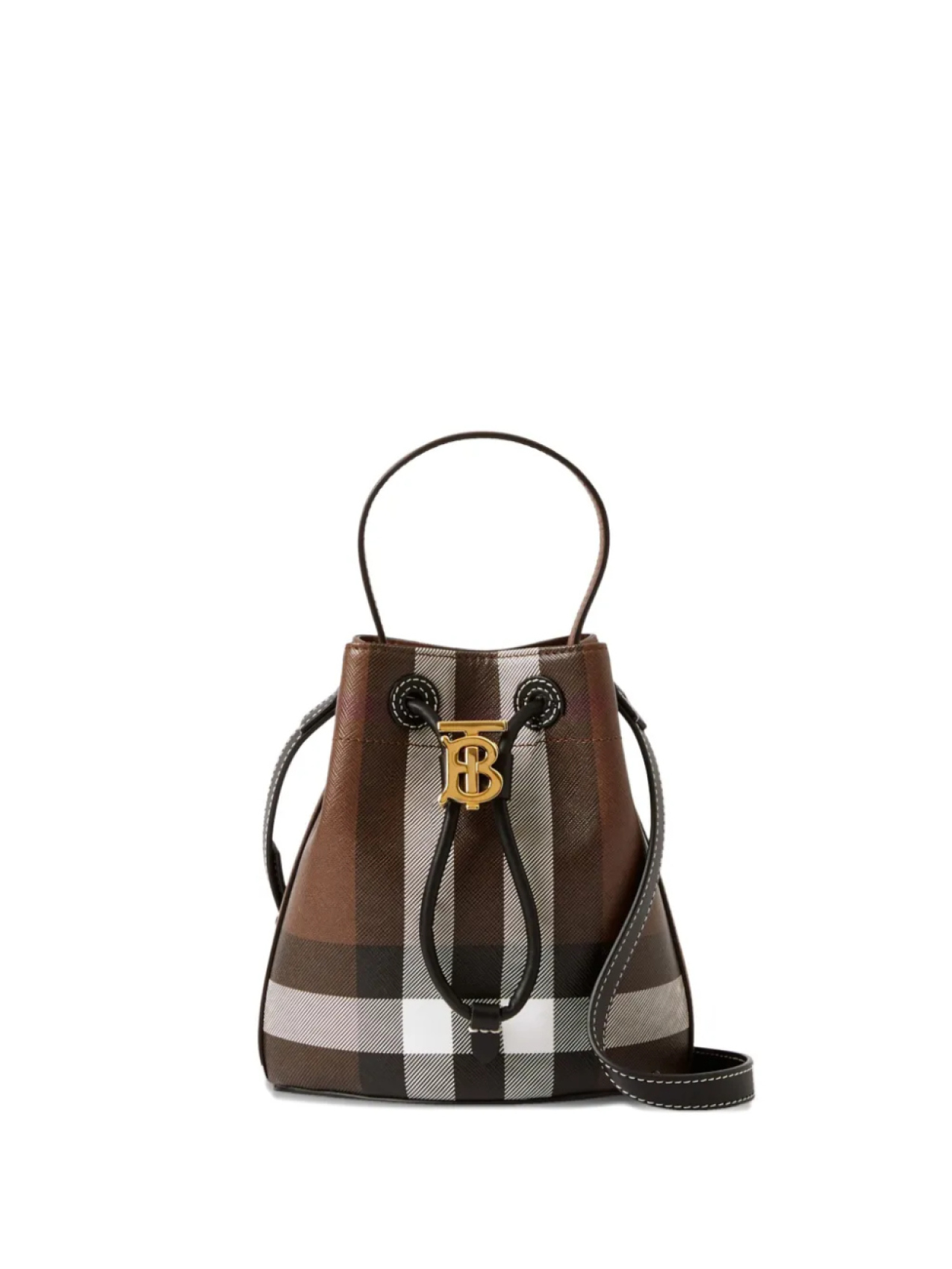 

Burberry сумка-ведро TB размера мини, коричневый