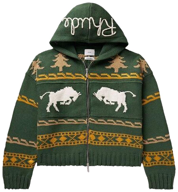 

Вязаная толстовка на молнии Rhude Raging Bull, разноцветная, мультиколор