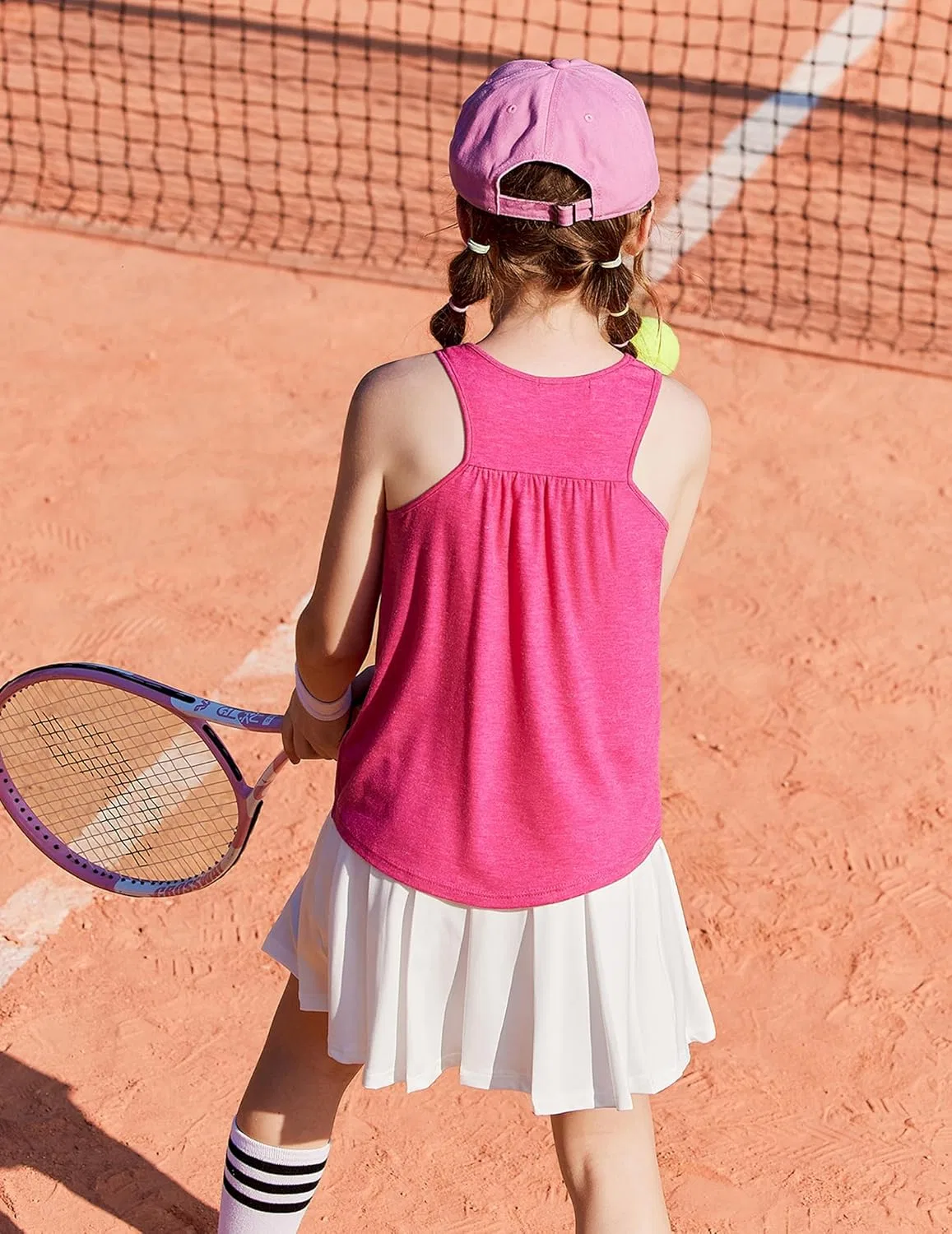 Детская майка-борцовка Zaclotre для девочек, Rose Pink, 5-14 лет — фото 2