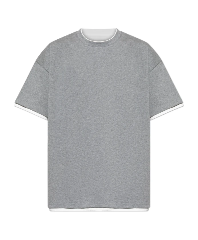 

Футболка с принтом Jil Sander, серый