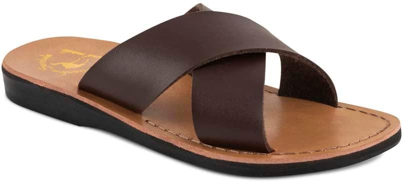 Elan Vegan - сандалии из альтернативы коже - мужские сандалии Jerusalem Sandals, коричневый