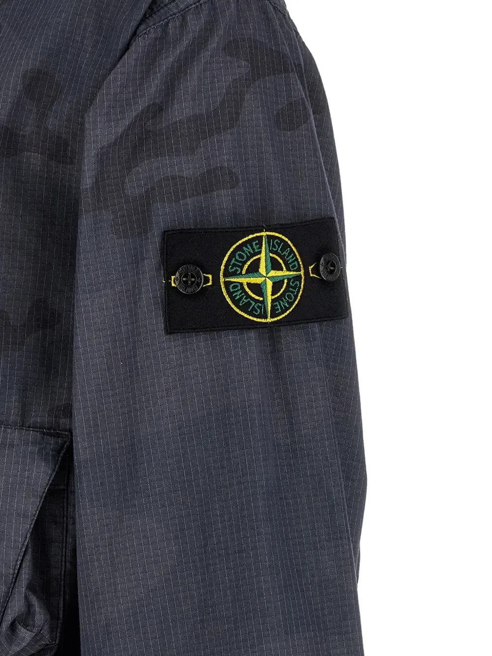 Куртка с камуфляжным принтом Stone Island, синий — фото 4
