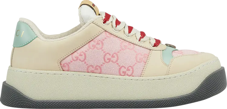 Кроссовки Gucci Wmns Screener 'GG Monogram - Beige Pink', загар
