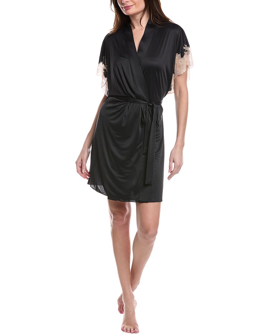 

Накидка Natori Elegant с кружевной аппликацией, черный
