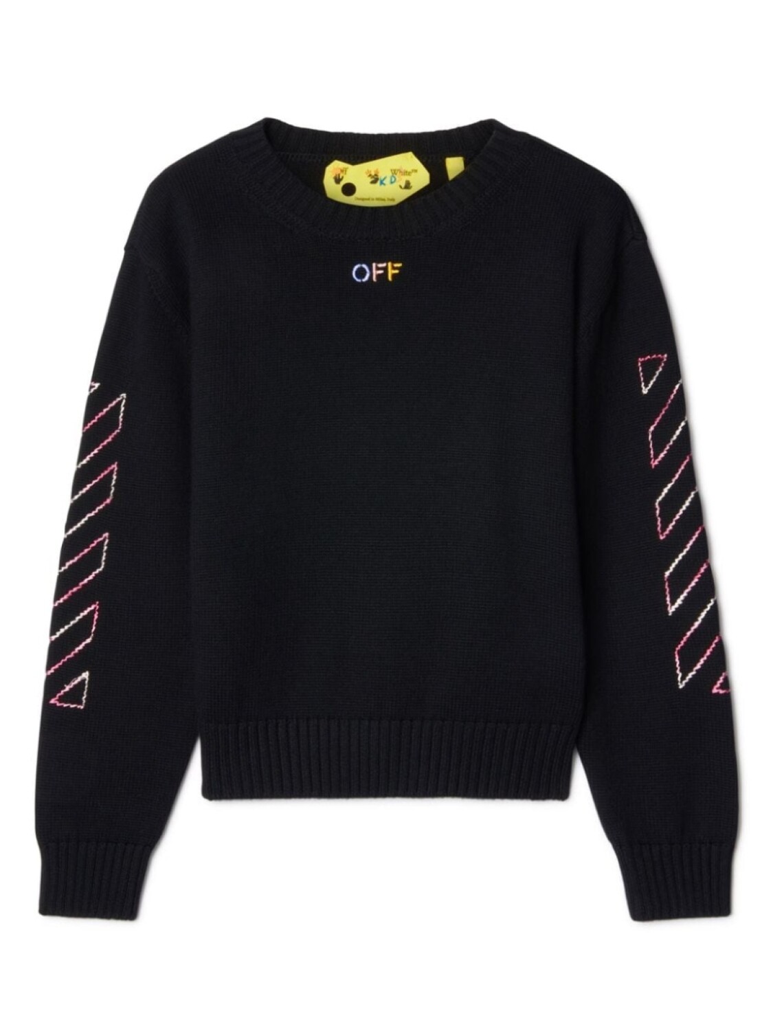 

Off-White Kids джемпер с вышивкой Arrow, черный