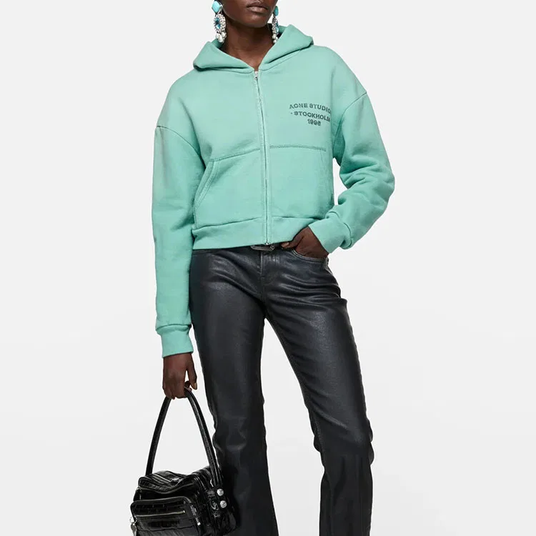 Свитшот Acne Studios SS26 Unisex мятно-зеленый — фото 4