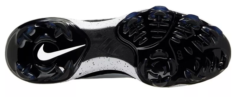 Мужские бейсбольные бутсы Nike Alpha Huarache NXT из ТПУ, черный/белый — фото 2