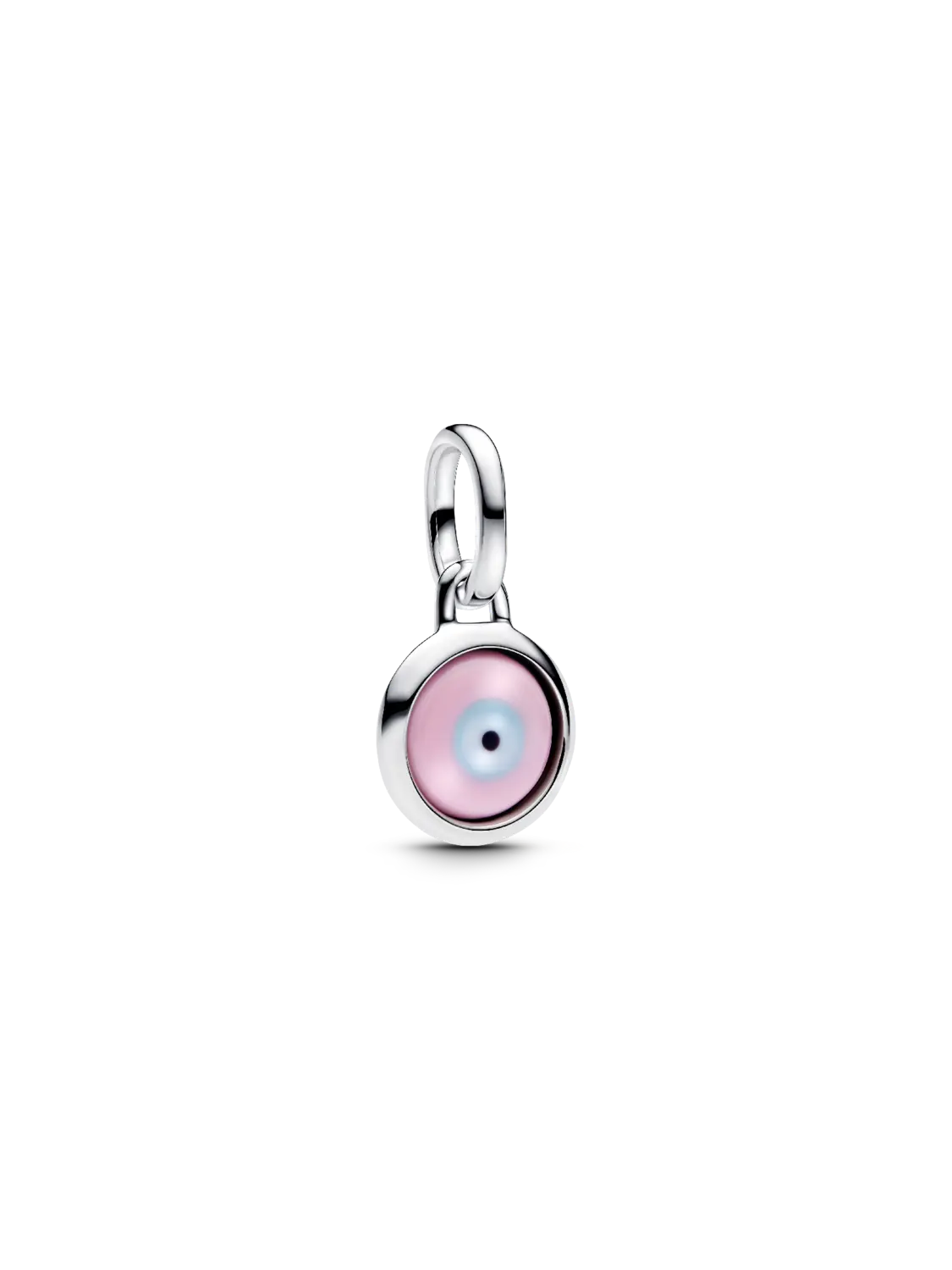 

Шарм Pandora Engravable Evil Eye Murano Glass Mini Dangle, серебро 925 пробы