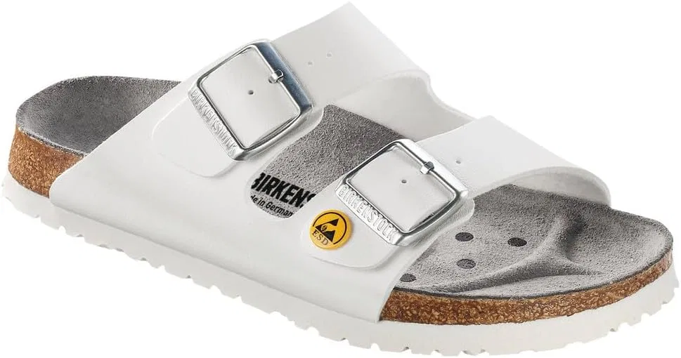 Рабочие ботинки BIRKENSTOCK Arizona ESD унисекс, антистатические, Birko-Flor, белые