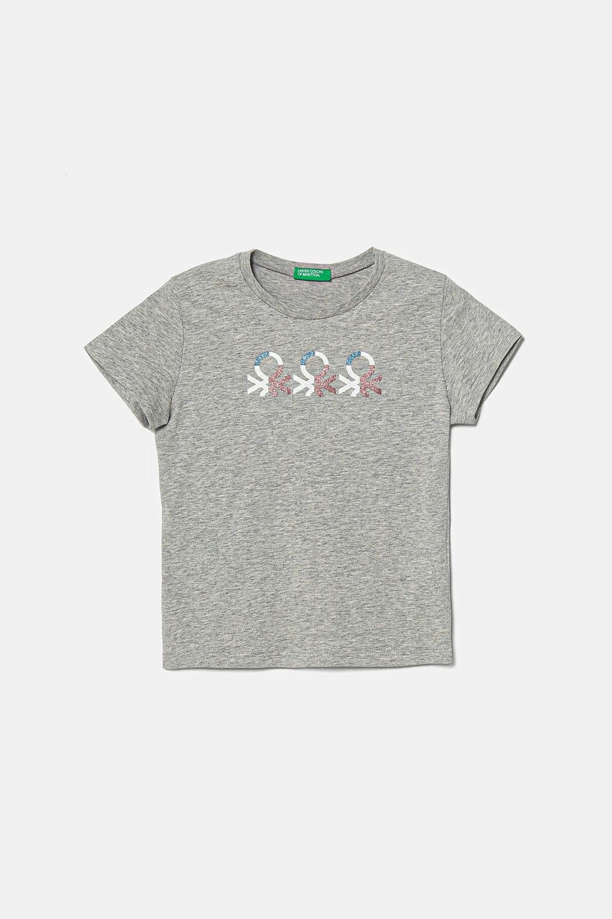 

Футболка из хлопка для детей United Colors Of Benetton, серый