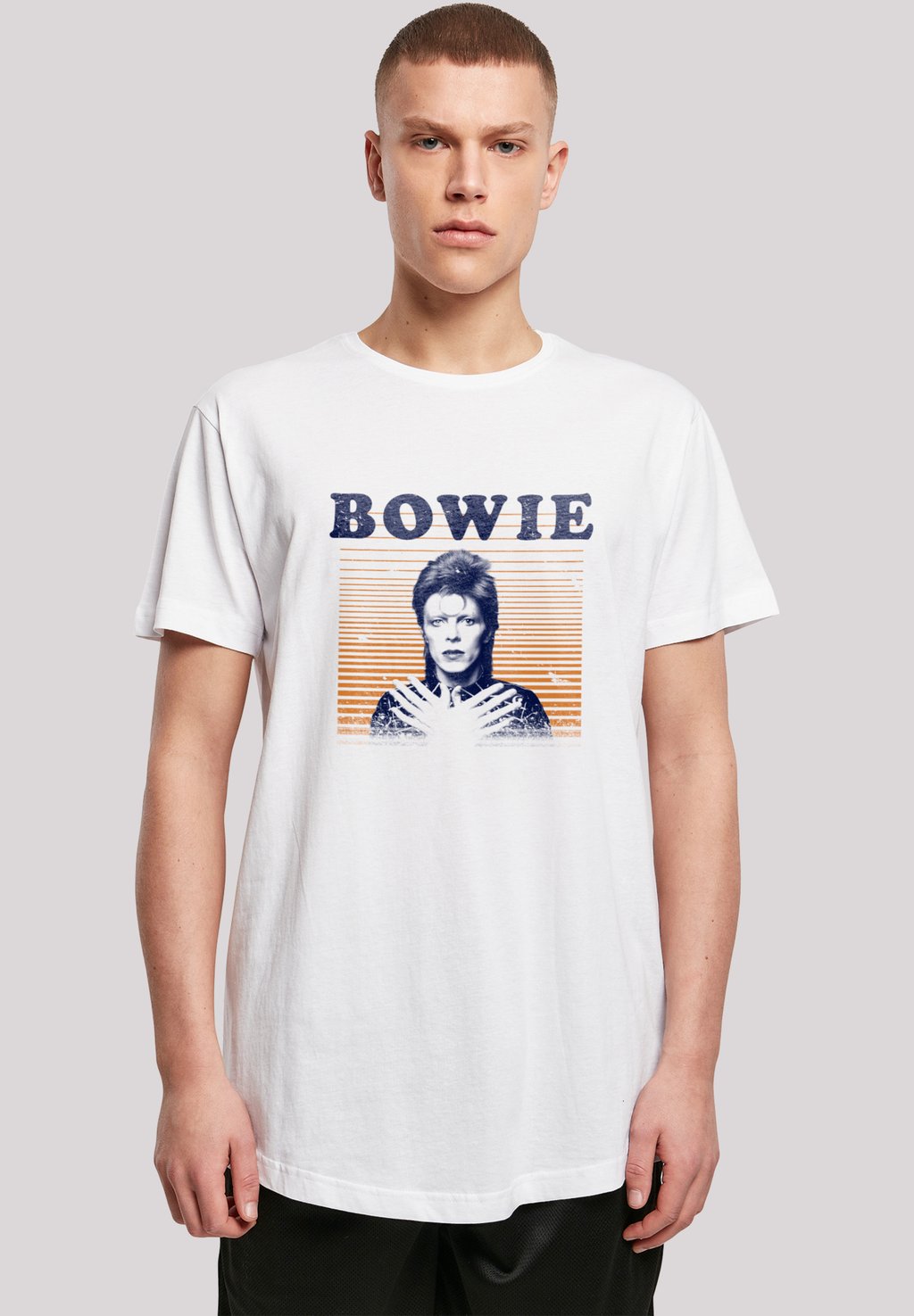 

Футболка с принтом DAVID BOWIE F4NT4STIC, белый